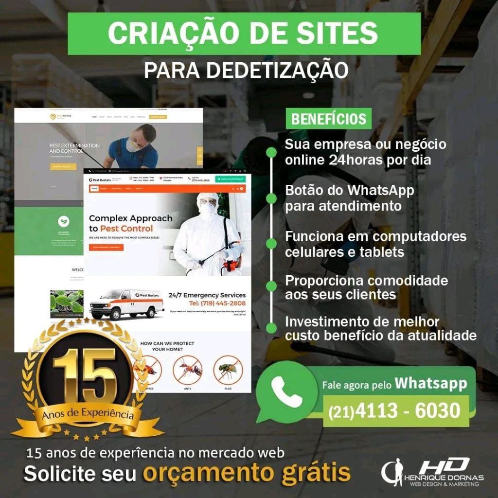 Criação de Sites para Dedetização