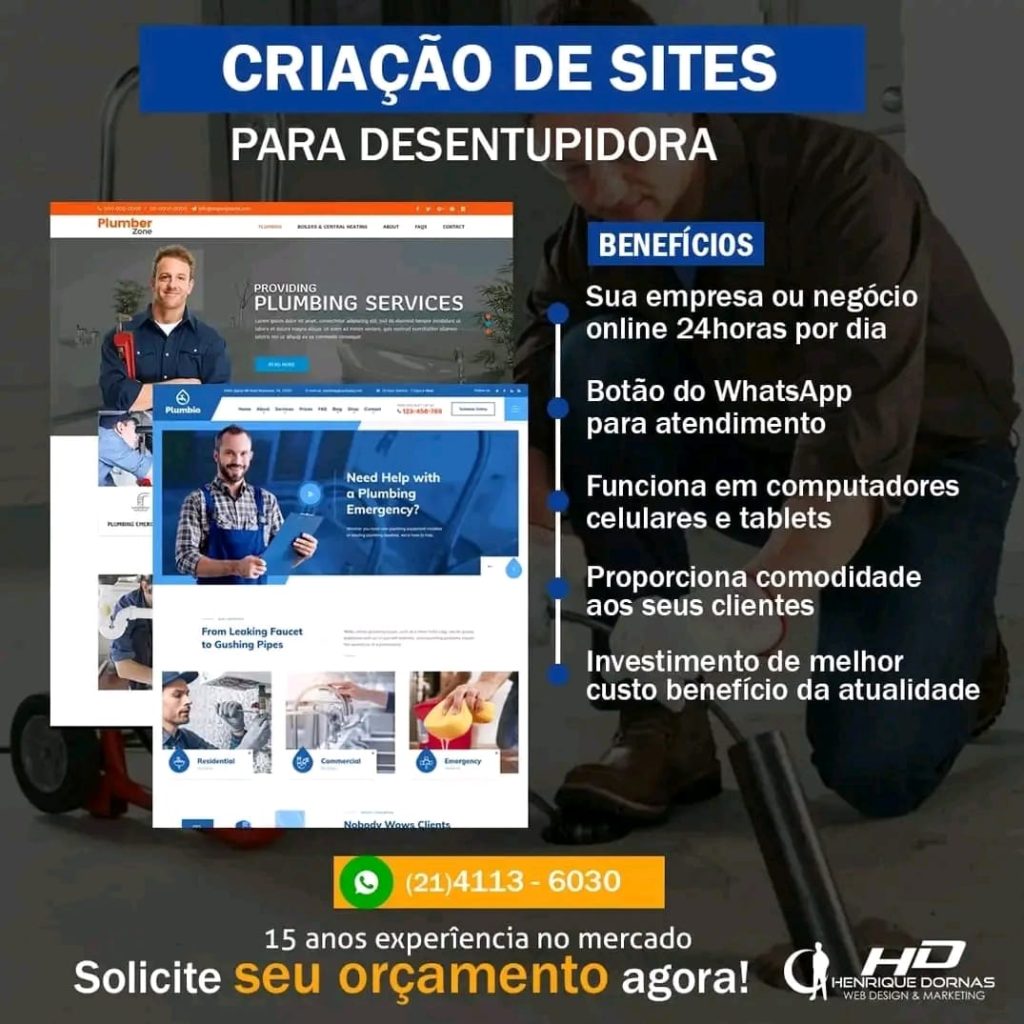 Criação de Sites para Desentupidoras