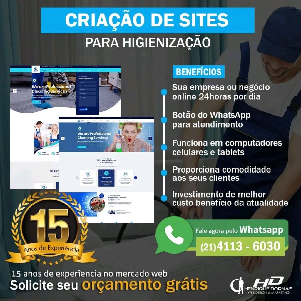 Criação de Sites para Higienização de Sofás