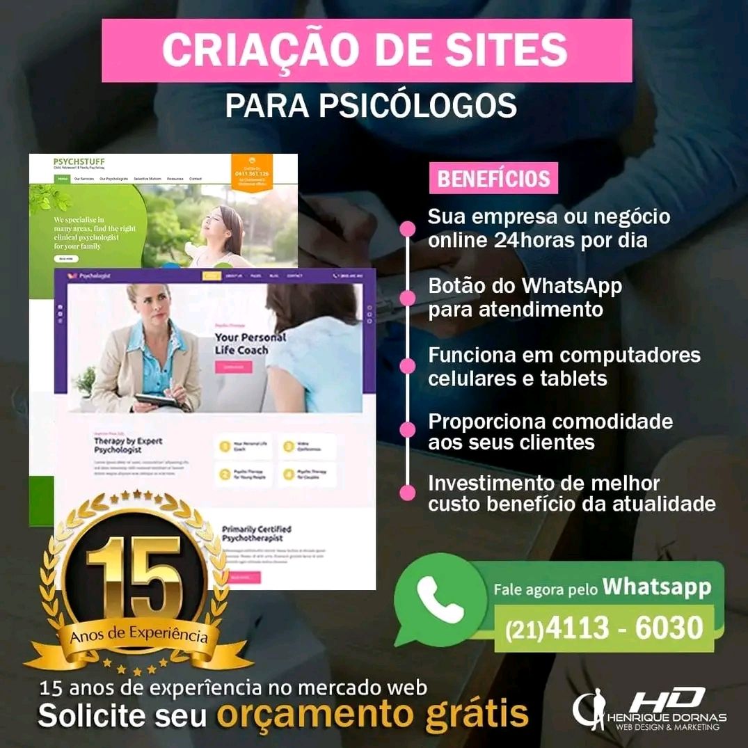 Criação de Sites para Psicólogos