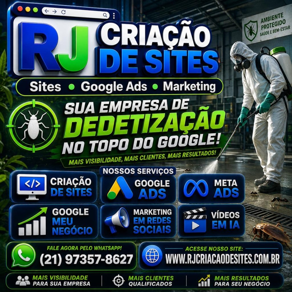 criação de sites para dedetização