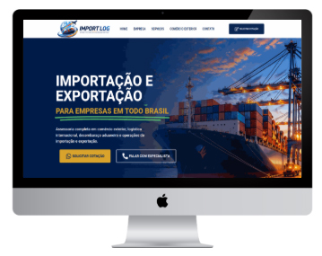 Site: Import Log - Importação e Exportação