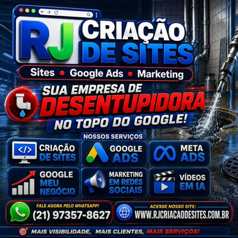 criação de sites para desentupidoras